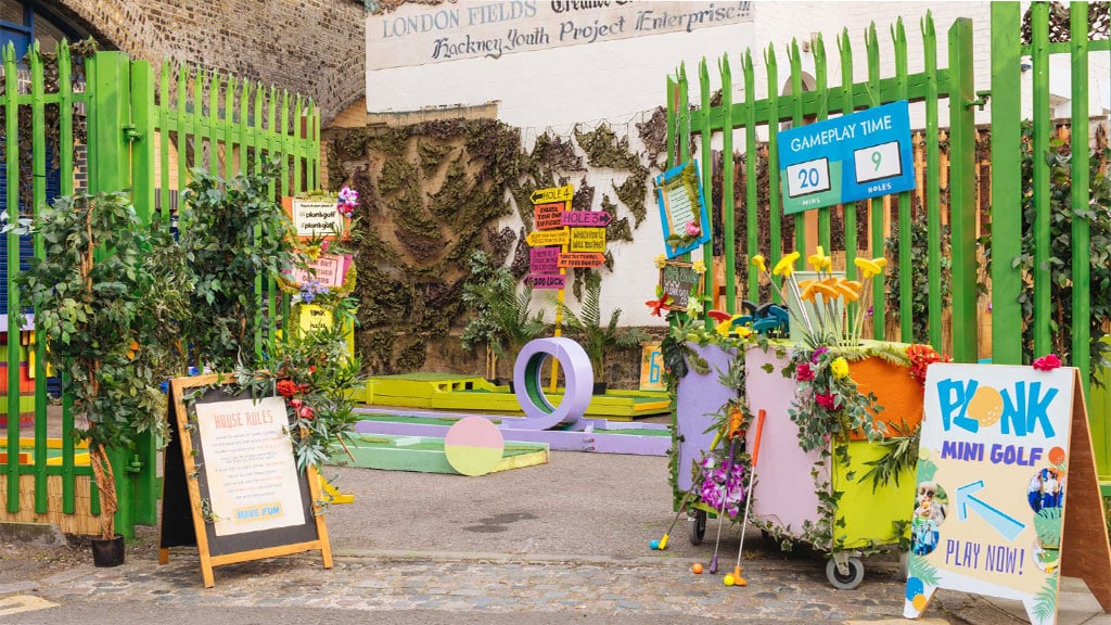 Crazy Golf in East London Outdoor Mini Golf Venue in Hackney