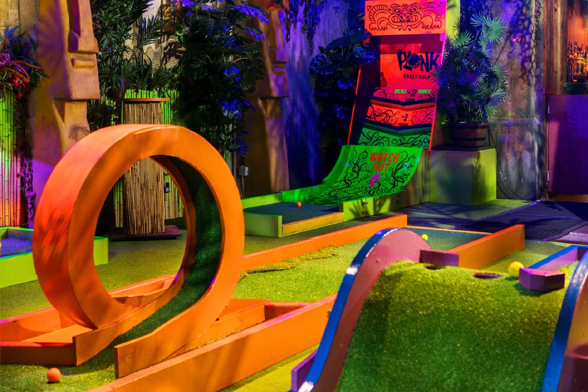 electronic arcade crazy golf