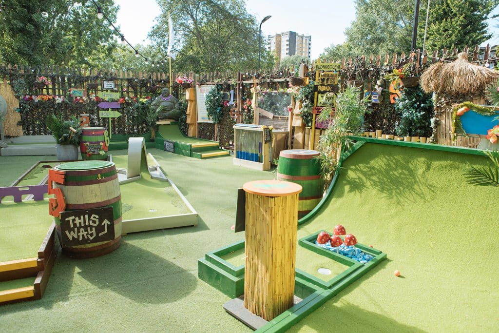 Crazy Golf In East London Outdoor Mini Golf Venue In Hackney