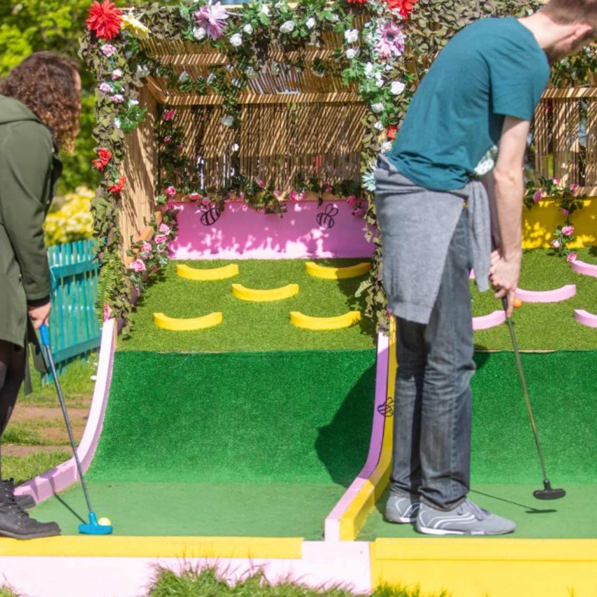 Crazy Golf in Horniman Museum Mini Golf in South London
